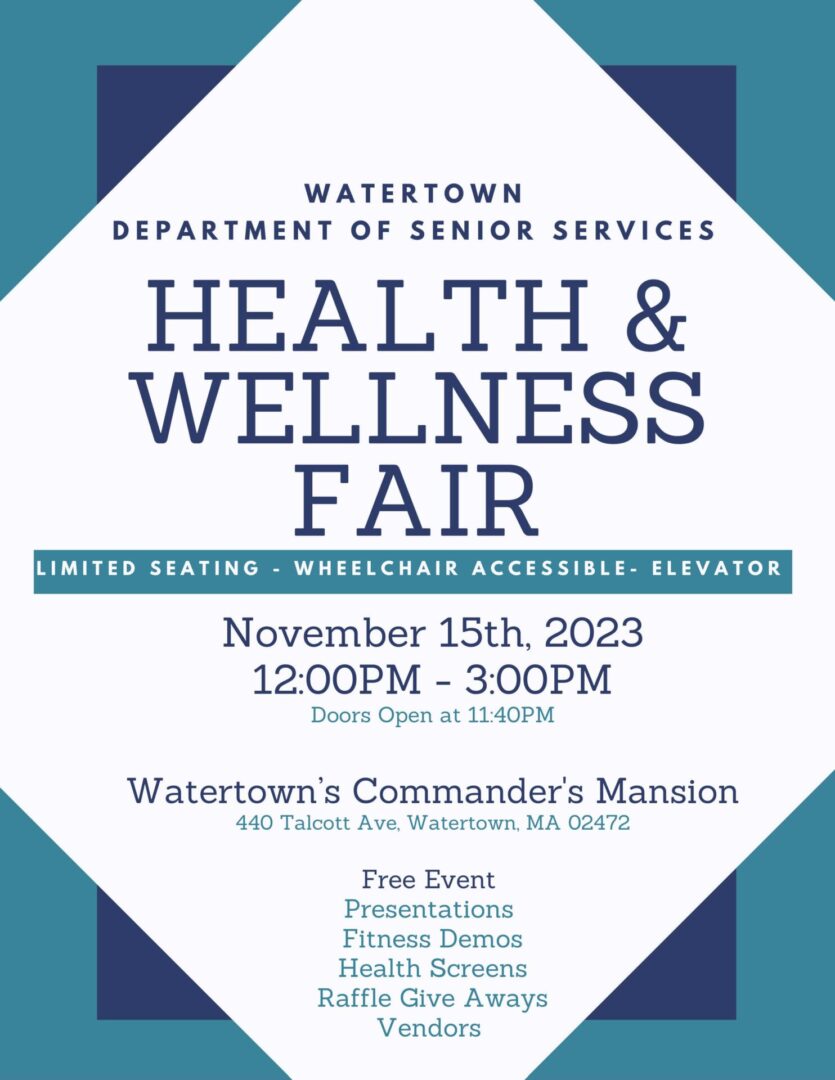 Free Health and Wellness Fair for Senior Citizens Happening This Week ...