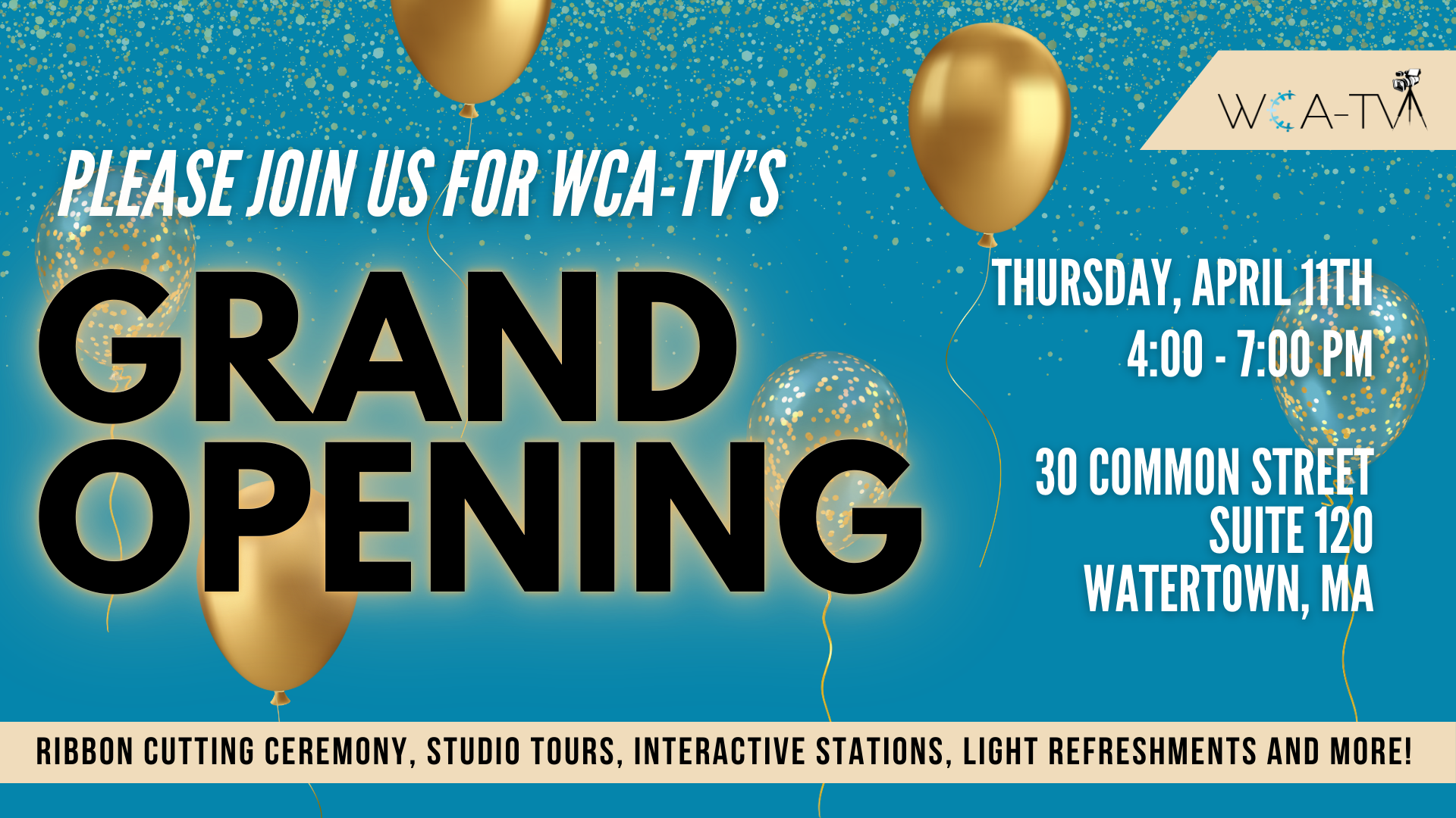 Tour WCA-TV’s Brand New Studio During Grand Opening Celebration