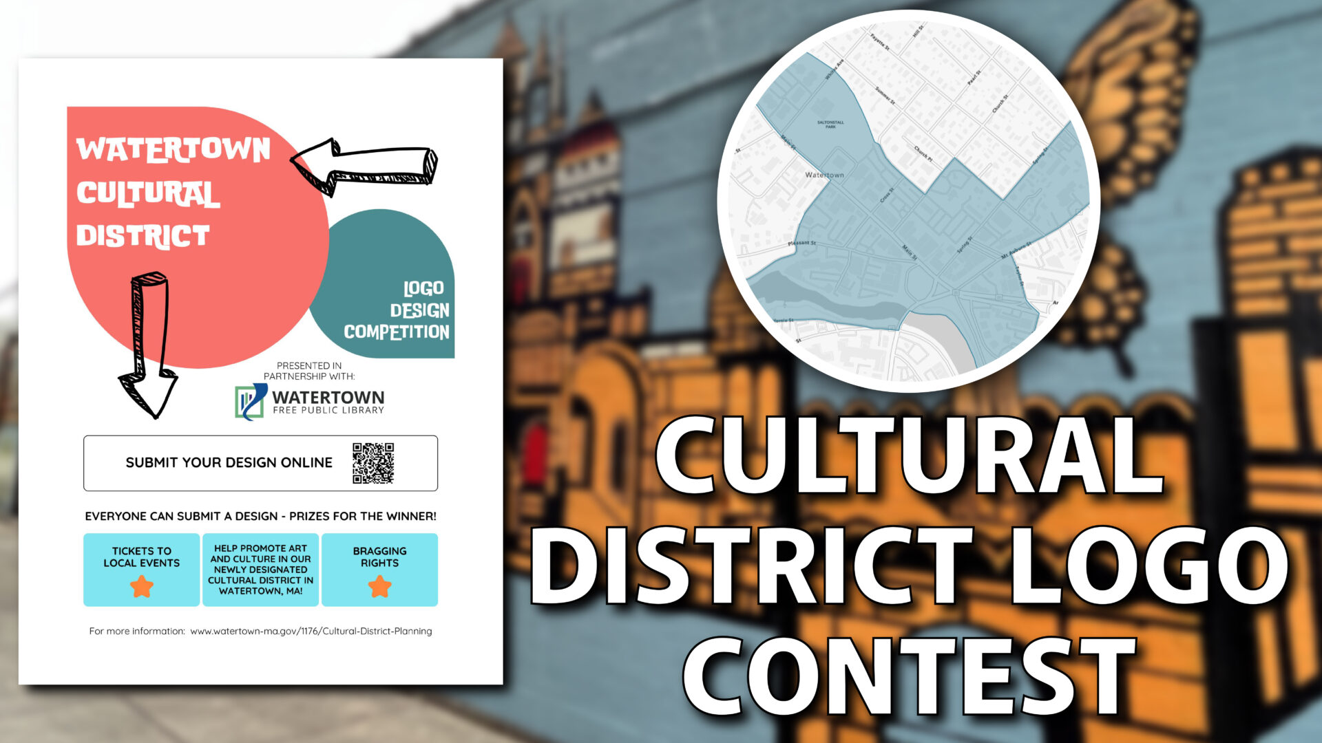 Residents Invited to Submit Designs for New Watertown Cultural District Logo