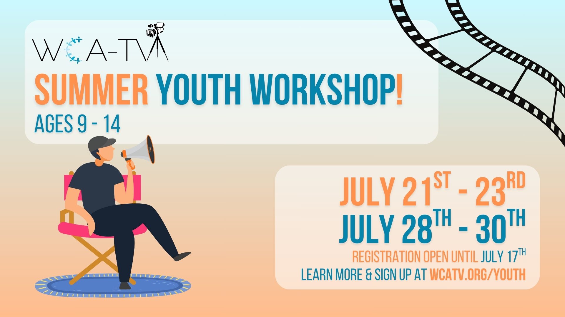 WCA-TV’s Youth Workshop is Back This Summer!